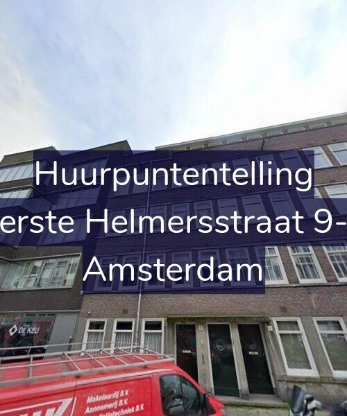 Foto gevel Huurpuntentelling voor Eerste Helmersstraat 9-1, Amsterdam