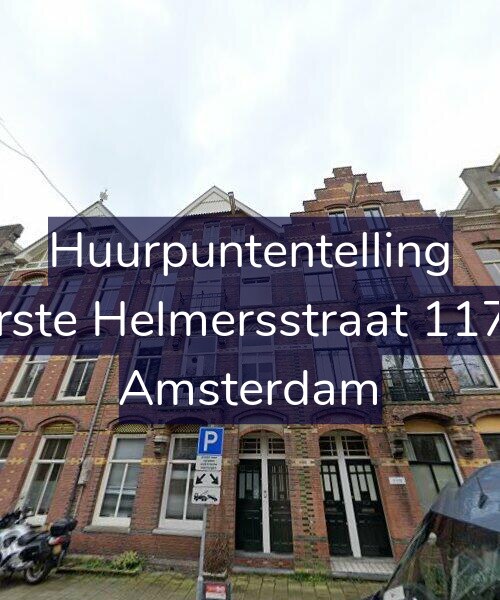 Foto gevel Huurpuntentelling voor Eerste Helmersstraat 117-1, Amsterdam