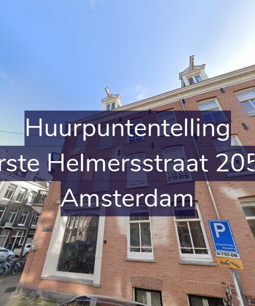 Foto gevel Huurpuntentelling voor Eerste Helmersstraat 205-E, Amsterdam
