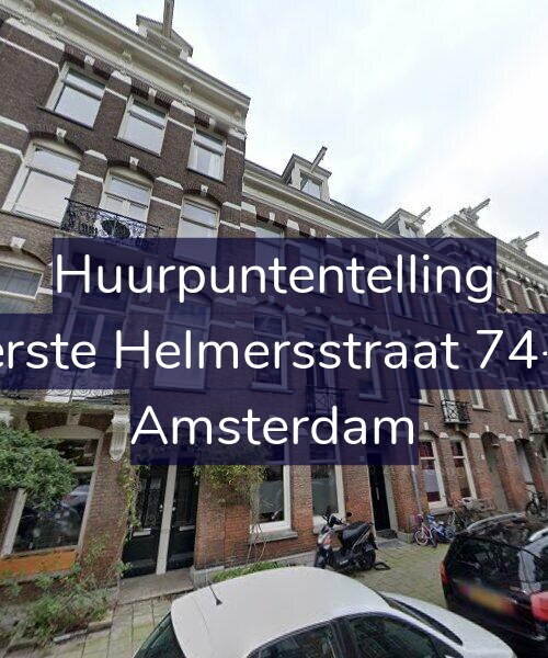 Foto gevel Huurpuntentelling voor Eerste Helmersstraat 74-H, Amsterdam