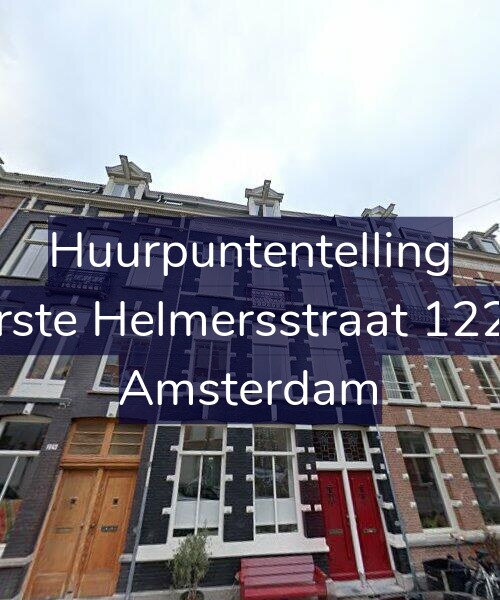 Foto gevel Huurpuntentelling voor Eerste Helmersstraat 122-2, Amsterdam