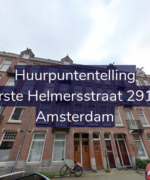 Foto gevel Huurpuntentelling voor Eerste Helmersstraat 291-3, Amsterdam