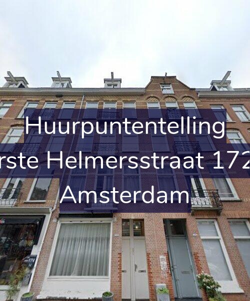 Foto gevel Huurpuntentelling voor Eerste Helmersstraat 172-1, Amsterdam