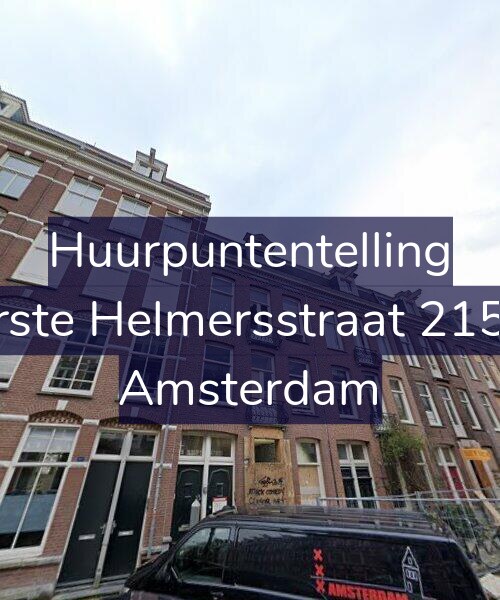 Foto gevel Huurpuntentelling voor Eerste Helmersstraat 215-A, Amsterdam