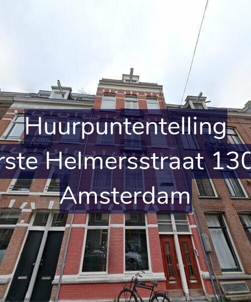 Foto gevel Huurpuntentelling voor Eerste Helmersstraat 130-B, Amsterdam