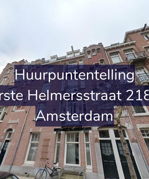 Foto gevel Huurpuntentelling voor Eerste Helmersstraat 218-1, Amsterdam