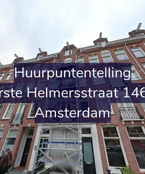 Foto gevel Huurpuntentelling voor Eerste Helmersstraat 146-2, Amsterdam