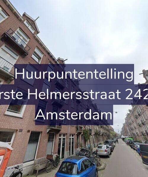 Foto gevel Huurpuntentelling voor Eerste Helmersstraat 242-2, Amsterdam