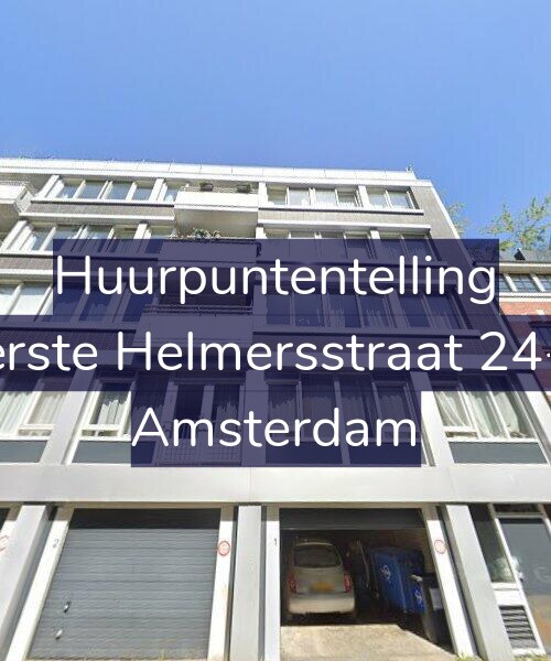 Foto gevel Huurpuntentelling voor Eerste Helmersstraat 24-A, Amsterdam