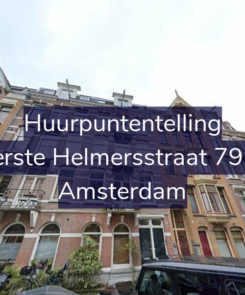 Foto gevel Huurpuntentelling voor Eerste Helmersstraat 79-1, Amsterdam