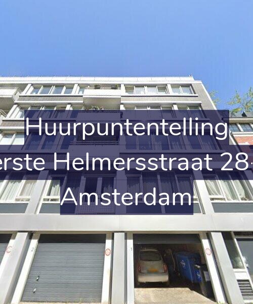 Foto gevel Huurpuntentelling voor Eerste Helmersstraat 28-A, Amsterdam