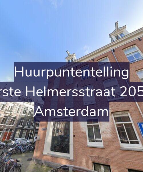 Foto gevel Huurpuntentelling voor Eerste Helmersstraat 205-D, Amsterdam