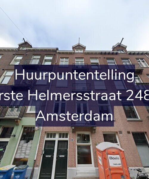 Foto gevel Huurpuntentelling voor Eerste Helmersstraat 248-3, Amsterdam