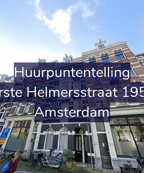 Foto gevel Huurpuntentelling voor Eerste Helmersstraat 195-2, Amsterdam