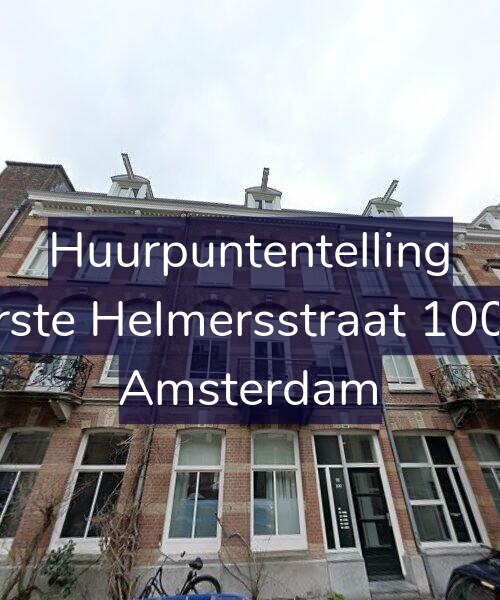 Foto gevel Huurpuntentelling voor Eerste Helmersstraat 100-B, Amsterdam