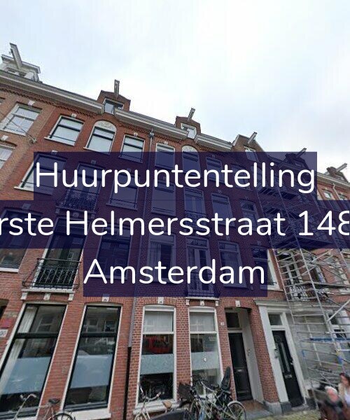 Foto gevel Huurpuntentelling voor Eerste Helmersstraat 148-2, Amsterdam