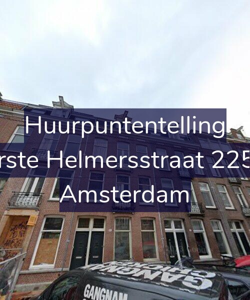 Foto gevel Huurpuntentelling voor Eerste Helmersstraat 225-1, Amsterdam