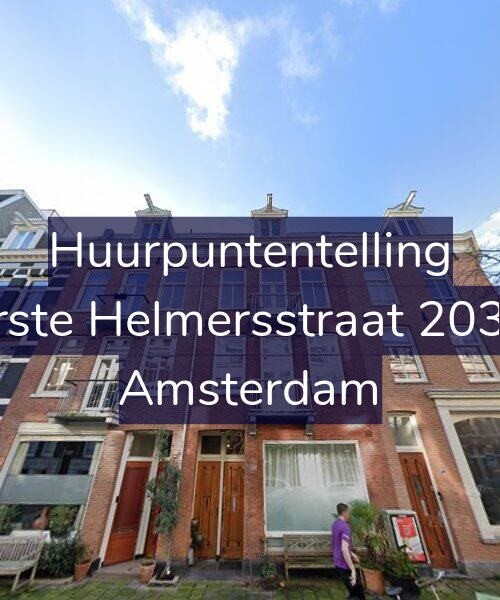 Foto gevel Huurpuntentelling voor Eerste Helmersstraat 203-D, Amsterdam