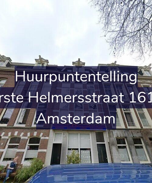 Foto gevel Huurpuntentelling voor Eerste Helmersstraat 161-1, Amsterdam