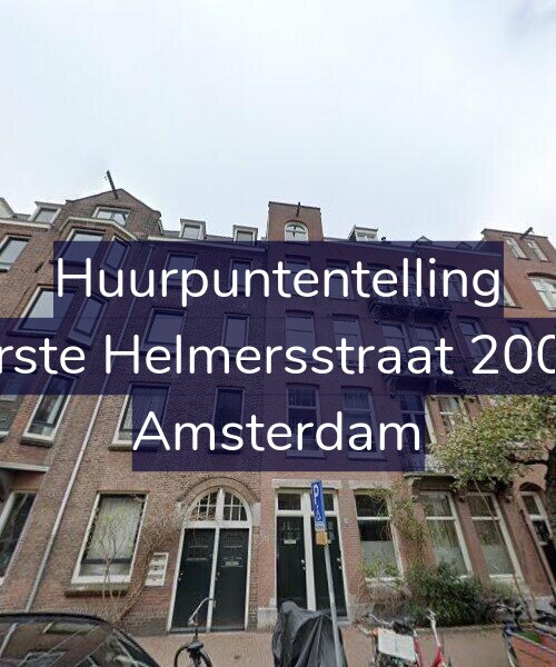 Foto gevel Huurpuntentelling voor Eerste Helmersstraat 200-2, Amsterdam