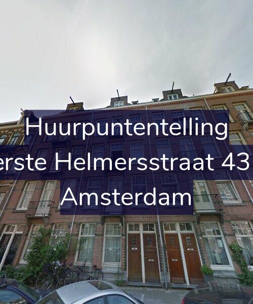 Foto gevel Huurpuntentelling voor Eerste Helmersstraat 43-1, Amsterdam