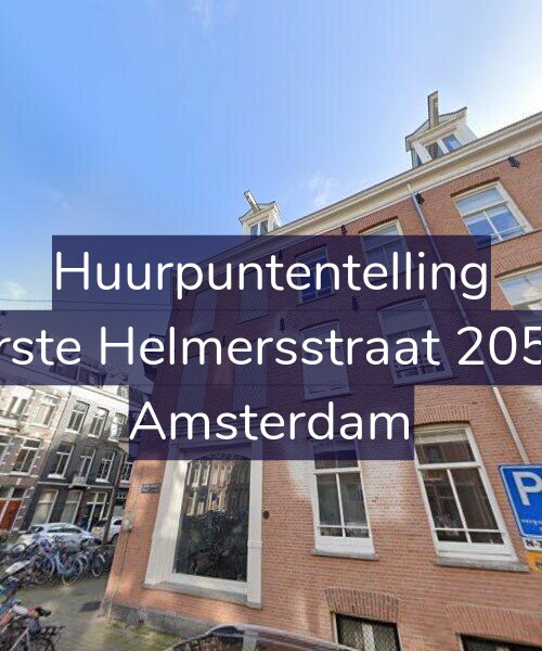Foto gevel Huurpuntentelling voor Eerste Helmersstraat 205-C, Amsterdam