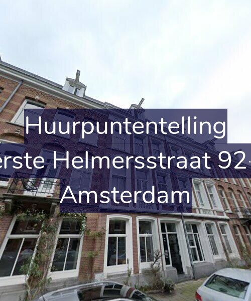 Foto gevel Huurpuntentelling voor Eerste Helmersstraat 92-A, Amsterdam