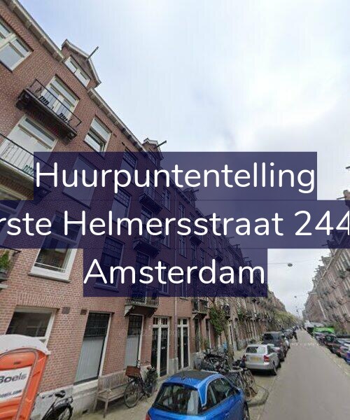 Foto gevel Huurpuntentelling voor Eerste Helmersstraat 244-A, Amsterdam