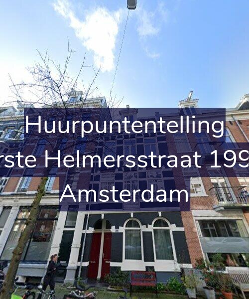 Foto gevel Huurpuntentelling voor Eerste Helmersstraat 199-H, Amsterdam