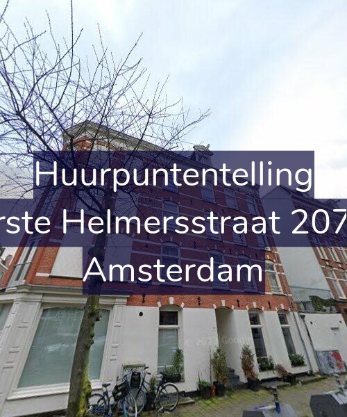Foto gevel Huurpuntentelling voor Eerste Helmersstraat 207-D, Amsterdam