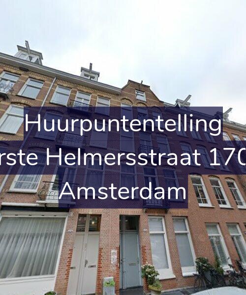 Foto gevel Huurpuntentelling voor Eerste Helmersstraat 170-4, Amsterdam