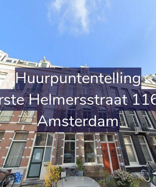 Foto gevel Huurpuntentelling voor Eerste Helmersstraat 116-2, Amsterdam