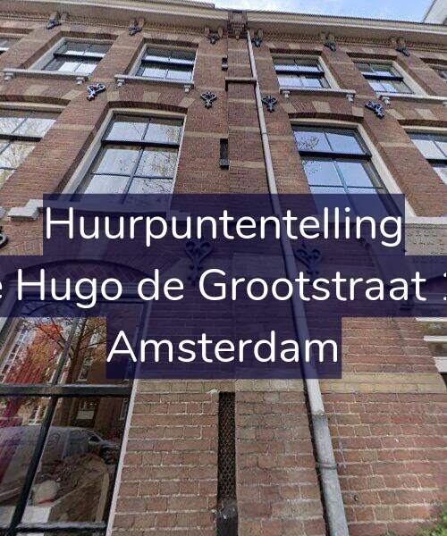 Foto gevel Huurpuntentelling voor Eerste Hugo de Grootstraat 13-G2, Amsterdam