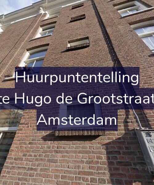 Foto gevel Huurpuntentelling voor Eerste Hugo de Grootstraat 9-H, Amsterdam