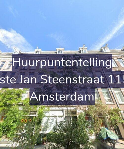Foto gevel Huurpuntentelling voor Eerste Jan Steenstraat 115-3, Amsterdam