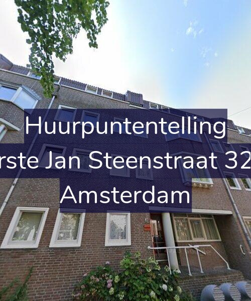 Foto gevel Huurpuntentelling voor Eerste Jan Steenstraat 32-B, Amsterdam