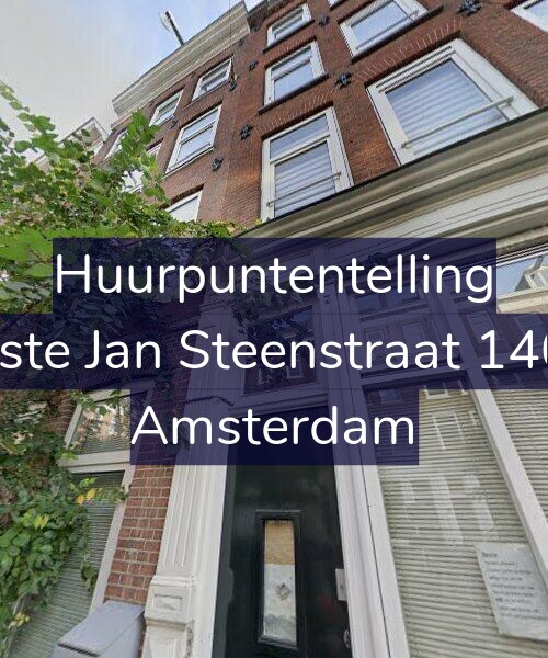 Foto gevel Huurpuntentelling voor Eerste Jan Steenstraat 140-1, Amsterdam