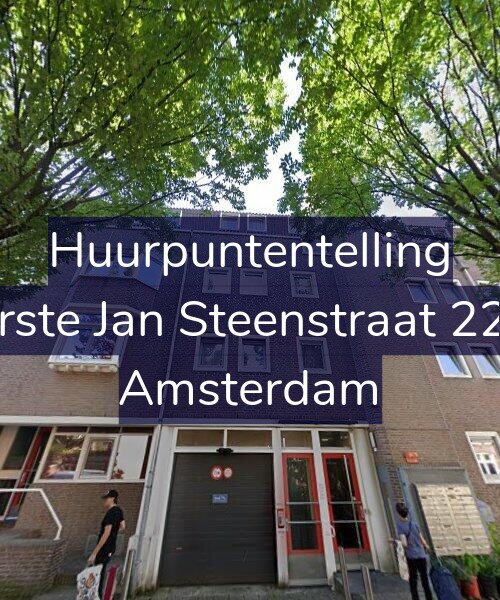Foto gevel Huurpuntentelling voor Eerste Jan Steenstraat 22-F, Amsterdam