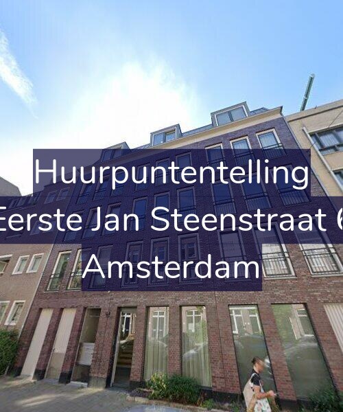 Foto gevel Huurpuntentelling voor Eerste Jan Steenstraat 6, Amsterdam