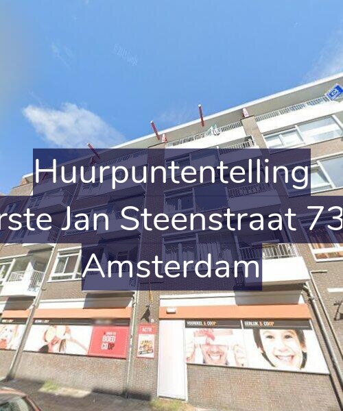 Foto gevel Huurpuntentelling voor Eerste Jan Steenstraat 73-A, Amsterdam
