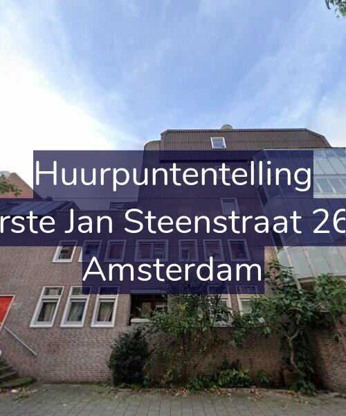 Foto gevel Huurpuntentelling voor Eerste Jan Steenstraat 26-F, Amsterdam