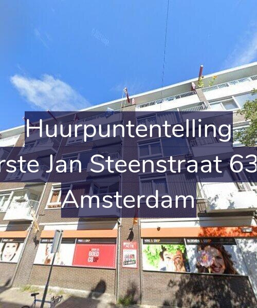 Foto gevel Huurpuntentelling voor Eerste Jan Steenstraat 63-A, Amsterdam