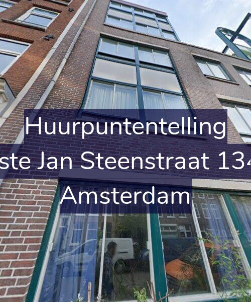 Foto gevel Huurpuntentelling voor Eerste Jan Steenstraat 134-A, Amsterdam