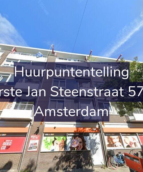 Foto gevel Huurpuntentelling voor Eerste Jan Steenstraat 57-B, Amsterdam