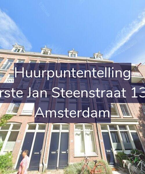 Foto gevel Huurpuntentelling voor Eerste Jan Steenstraat 13-2, Amsterdam