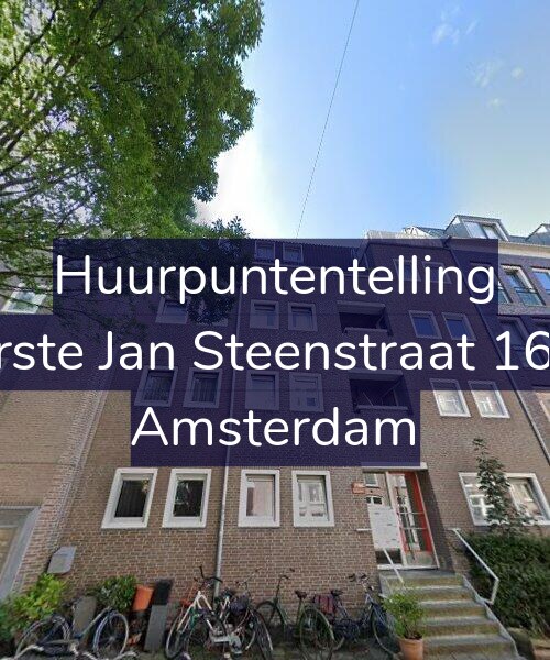 Foto gevel Huurpuntentelling voor Eerste Jan Steenstraat 16-A, Amsterdam