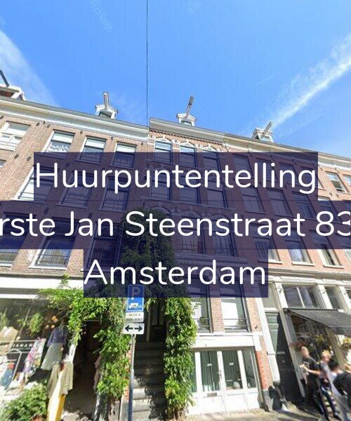 Foto gevel Huurpuntentelling voor Eerste Jan Steenstraat 83-1, Amsterdam