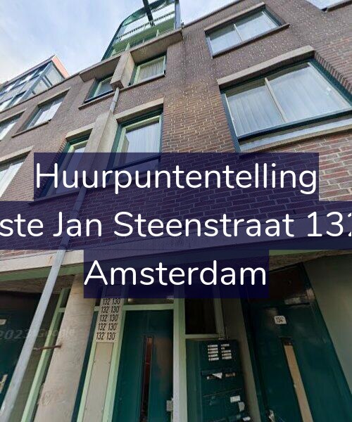 Foto gevel Huurpuntentelling voor Eerste Jan Steenstraat 132-B, Amsterdam