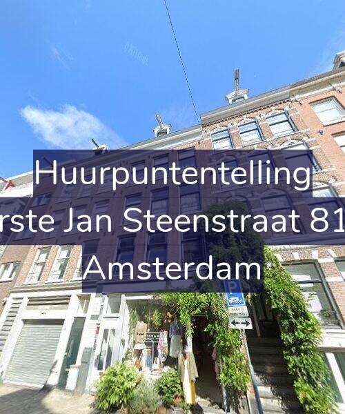 Foto gevel Huurpuntentelling voor Eerste Jan Steenstraat 81-1, Amsterdam