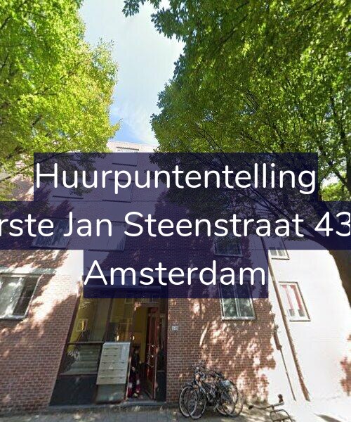 Foto gevel Huurpuntentelling voor Eerste Jan Steenstraat 43-C, Amsterdam